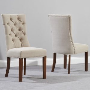 Fabric Dining Chairs Only Oak, Dark Grey Fabric Dining Chairs With Oak Legs