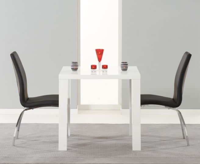 Ava 80cm High Gloss Dining Table Only Oak Furniture Now Ava 80cm High Gloss Dining Table Only, How Big Of Round Table To Seat 80cm
