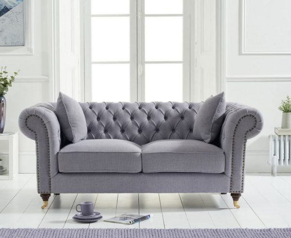 camara 2 seater grey linen sofa   pt32315 wr1