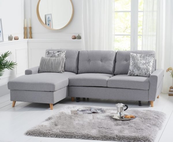 carlotta grey linen left hand facing chaise sofa bed   pt33063 wr1