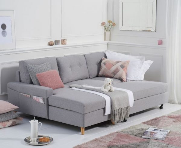 carlotta grey linen left hand facing chaise sofa bed   pt33063 wr3