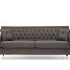 casa bella 3 seater grey fabric sofa   pt28019 4