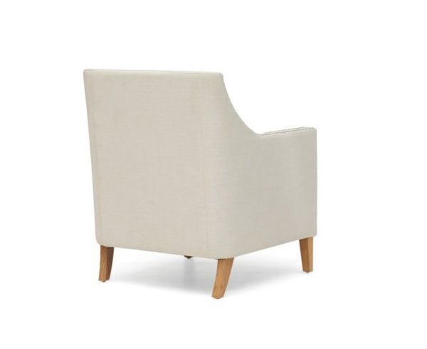 casa bella ivory fabric chair   pt28014 angled