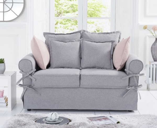 Celia Grey Linen 2 Seater Sofa