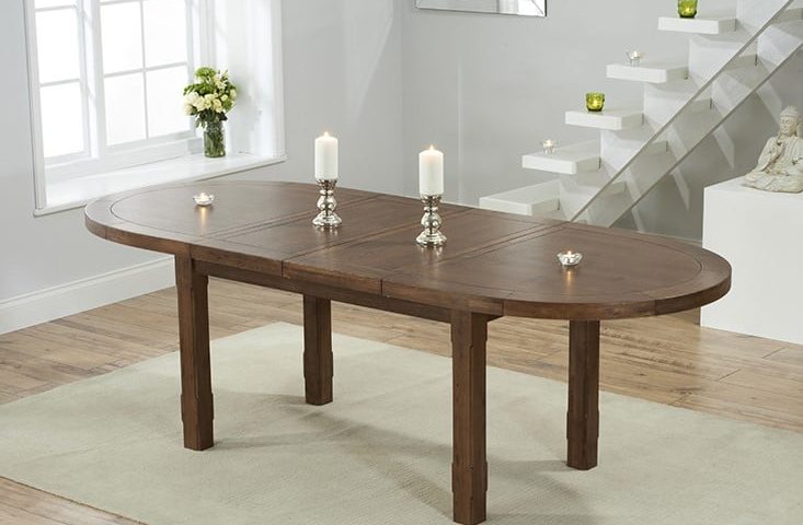 cheyenne dark oak oval extending dining table   pt41611 extended 2 1