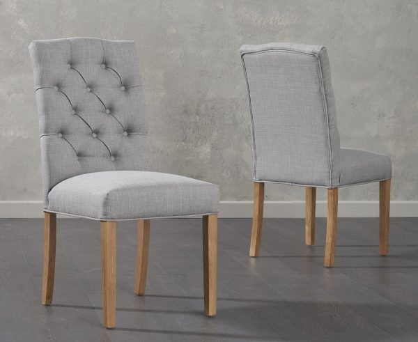 clarissa grey fabric dining chairs   pt32600 6  1 1