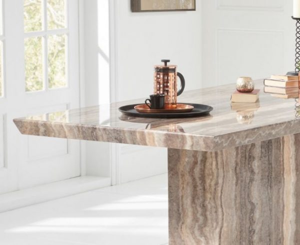 como brown 200cm marble dining table pt32222 wr3