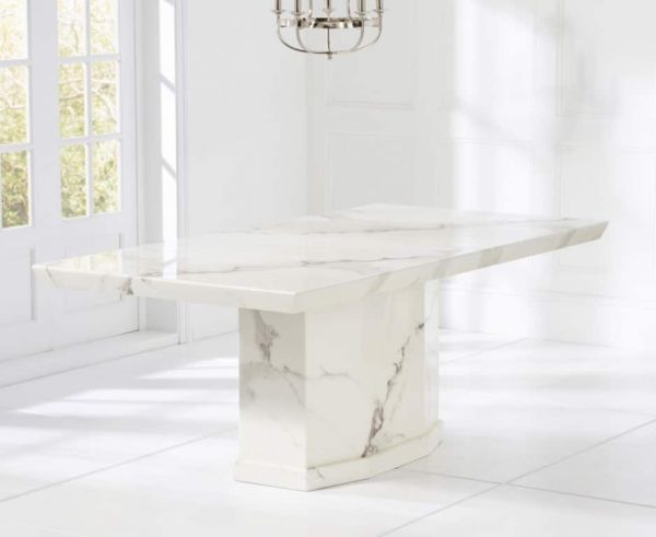 como white 160cm marble dining table pt32359 wr1 1