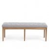 courtney large grey fabric bench   pt32611 6