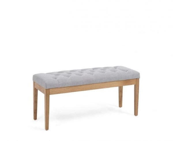 courtney medium grey fabric bench   pt32608 1 1