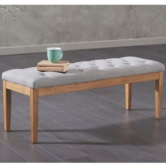 courtney medium grey fabric bench   pt32608 2 1 1