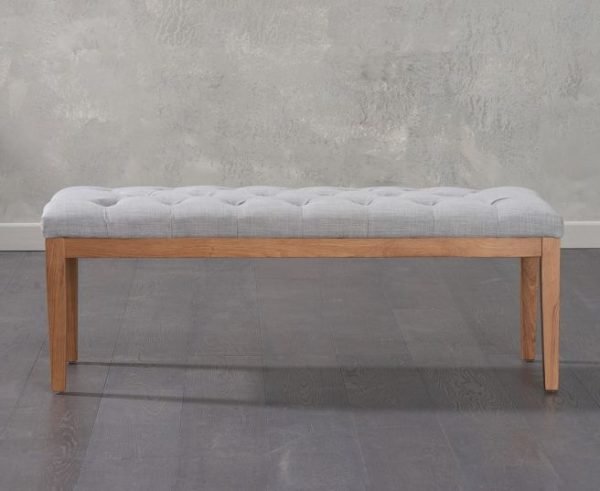 courtney medium grey fabric bench   pt32608 4