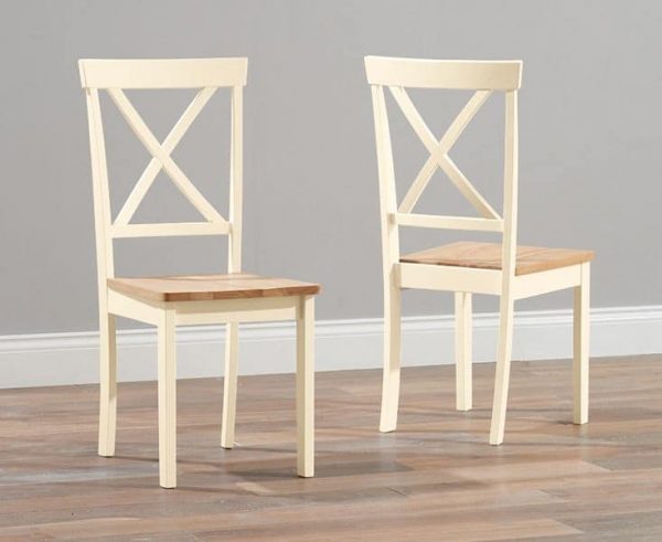 elstree oak cream chair pairs   pt30082 1
