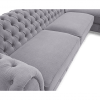 fiona grey linen chaise sofa white background 8