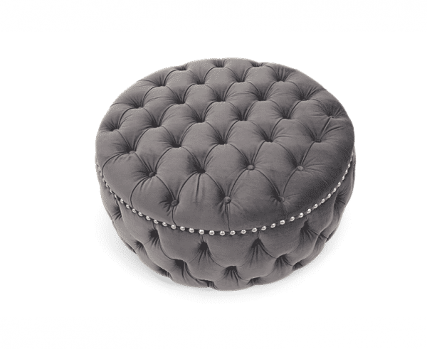 fiona grey velvet round footstool   pt32945 wb2 1