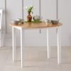 genovia dining table oak and white   pt36106 a