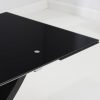 hanover 210cm glass extending dining table   table top