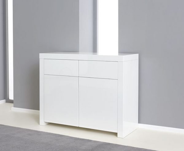 hereford 2 door 2 drawer white high gloss sideboard   pt33888jp d 1