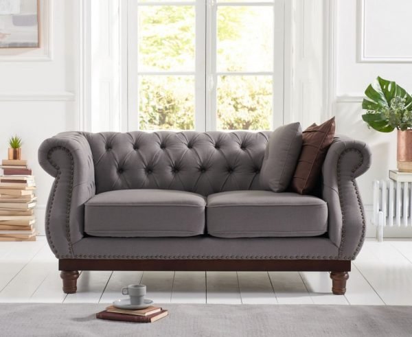 Highgrove Grey Linen 2 Seater Sofa