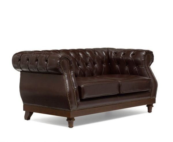 highgrove 2 seater brown leather sofa   pt28000 3