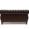 highgrove 2 seater brown leather sofa   pt28000 4