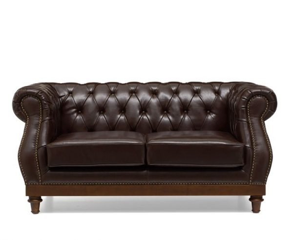 highgrove 2 seater brown leather sofa   pt28000 5