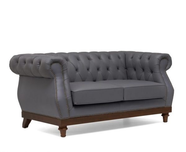 highgrove 2 seater grey leather sofa   pt28002 3