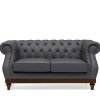 highgrove 2 seater grey leather sofa   pt28002 5