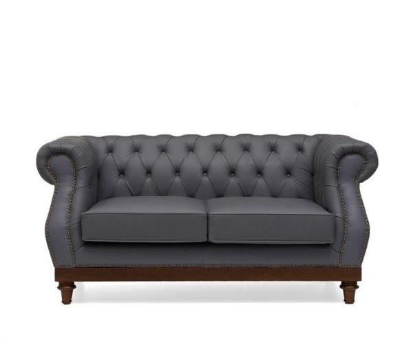 highgrove 2 seater grey leather sofa   pt28002 5