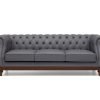 highgrove 3 seater grey leather sofa   pt28003 5