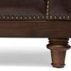 highgrove brown leather sofa   leg and studwork 1
