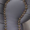 highgrove grey leather sofa   arm detail 1