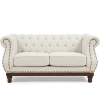 highgrove ivory linen 2 seater sofa  pt30231 wb1