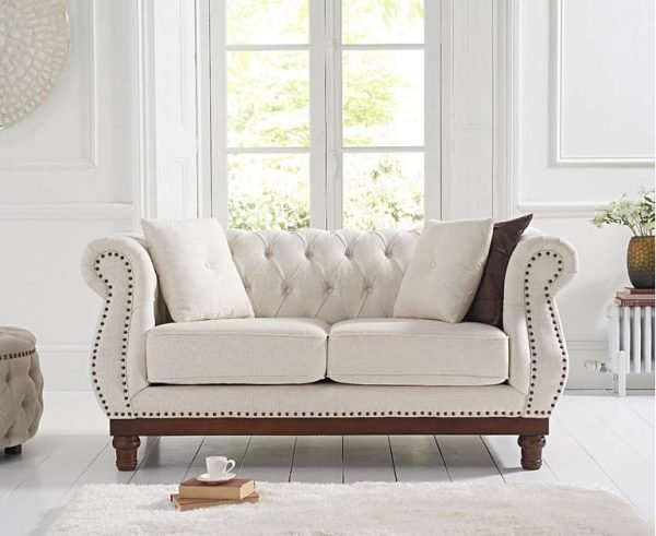 highgrove ivory linen 2 seater sofa  pt30231 wr1