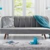 jodie grey velvet sofa bed   pt32978   wr1