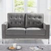 lillian grey velvet 2 seater sofa   pt33068 wr2