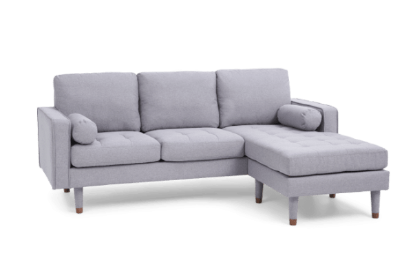 luca corner sofa grey linen 3936