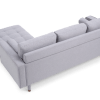 luca corner sofa grey linen 3938