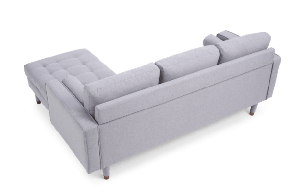 luca corner sofa grey linen 3938