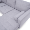 luca corner sofa grey linen 3941