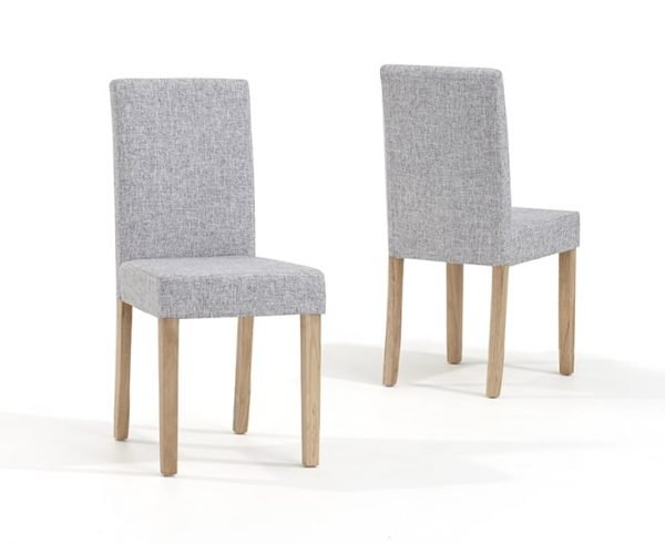 Maiya Grey Weave Fabric Chair