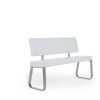 malibu large white bench with back   pt32670 1