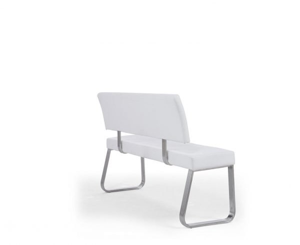 malibu large white bench with back   pt32670 5