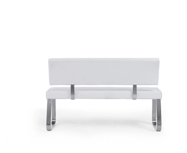 malibu large white bench with back   pt32670 6