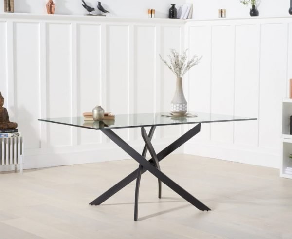 Marina 160cm Glass Dining Table