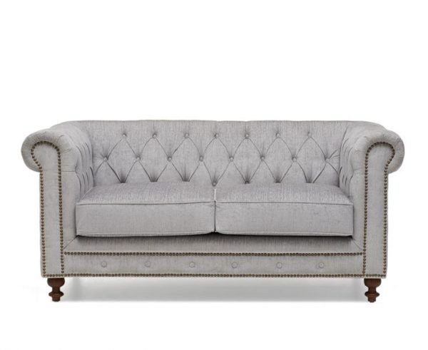 montrose 2 seater grey fabric sofa   pt28010 front