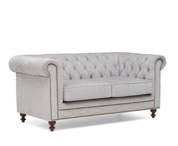 montrose 2 seater grey fabric sofa   pt28010 side