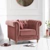 montrose blush plush armchair   pt30360 hr1