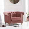 montrose blush plush armchair   pt30360 hr2