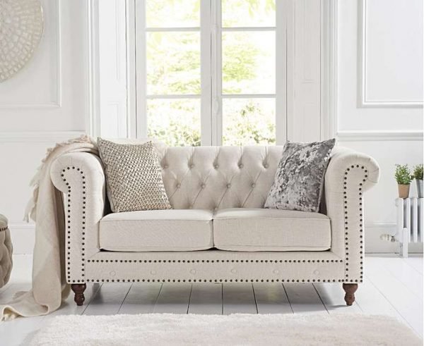 montrose ivory linen 2 seater sofa  pt30261 wr1